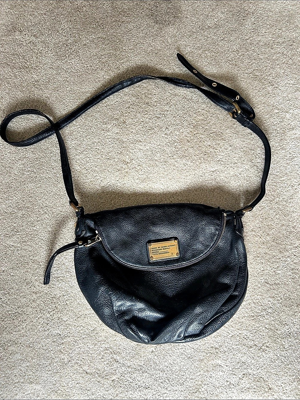 Vintage Marc by Marc Jacobs Standard Supply Workwear Leather Crossbody Bag Black